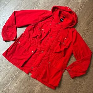 Hugo Boss Celmut Red Hooded Field Jacket Men’s 2XL Mille Miglia–Style